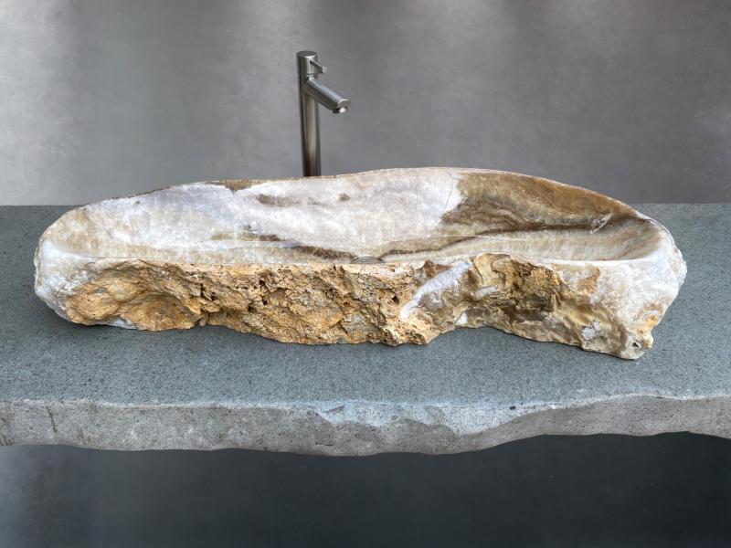 LARGE NATURAL STONE WASHBASIN HELSINKI