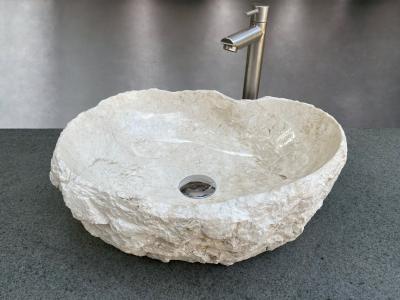 LAVABO DA APPOGGIO IN MARMO BIANCO ITALIA