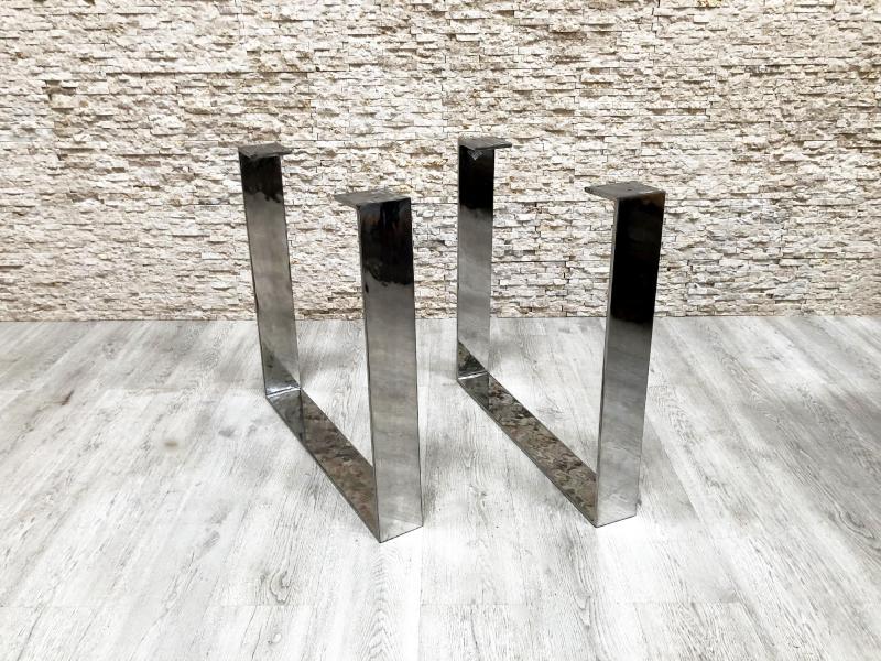 TABLE LEGS IN CHROMED STEEL 2