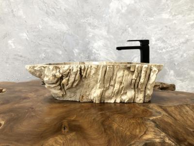 LAVABO DE MADERA FOSILIZADA GOLDEN