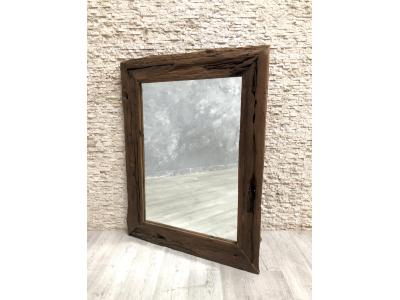 MIROIR EN TECK ANTIQUE KANDA