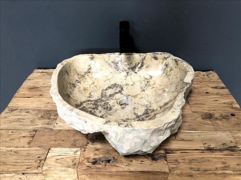 STONE WASHBASIN IN MARBLE APOLO