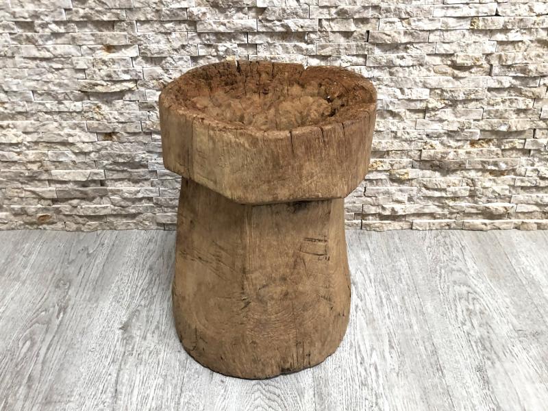 TEAK DECORATIVE STOOL GENOVA