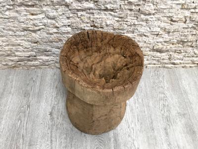 TEAK DECORATIVE STOOL GENOVA