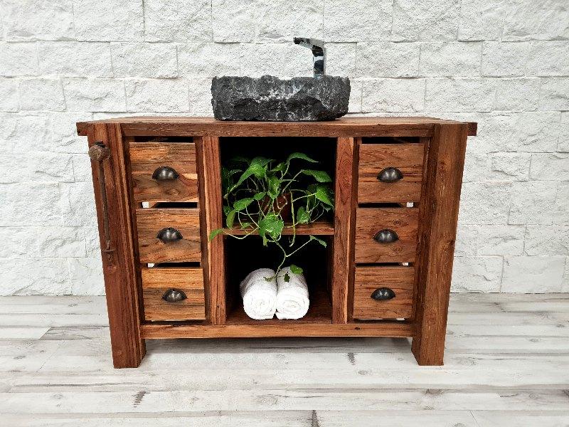 TEAK BATHROOM CABINET PARMA