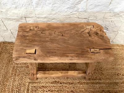 DECORATIVE WOODEN STOOL GERMAIN