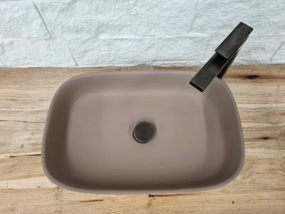 LAVABO DA APPOGGIO TERRAZZO BROWN