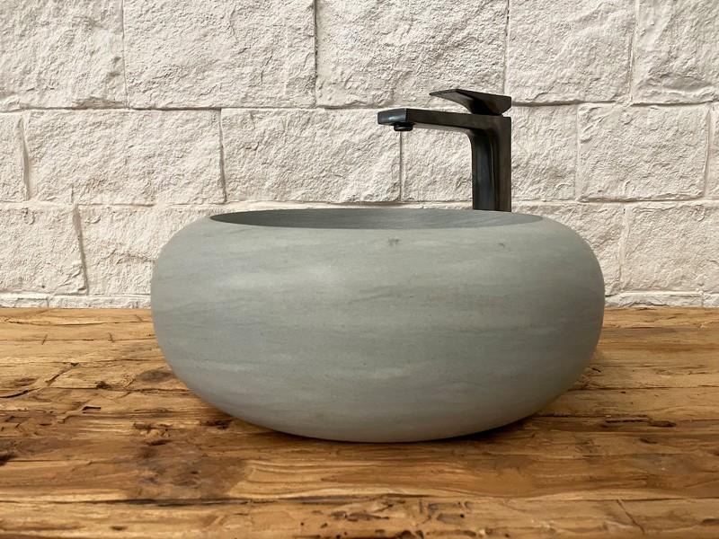 LAVABO DE PEDRA GRIS AQUA