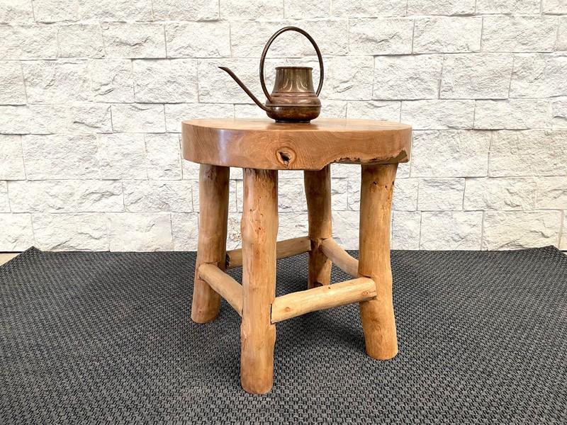 WOODEN SIDE TABLE JADE