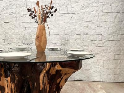 MESA DE COMEDOR HECHA CON RAÍCES DE ARBOL