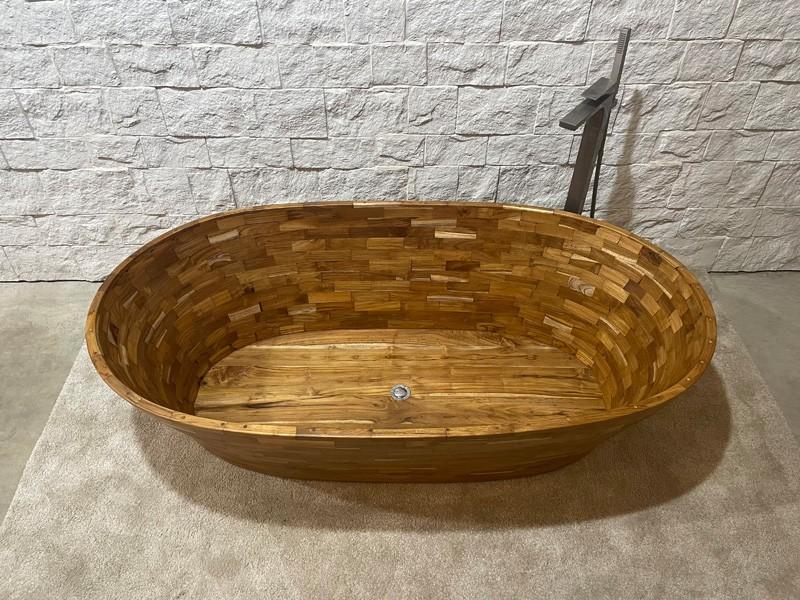 BUY FREESTANDING WOODEN BATHTUB UBUD